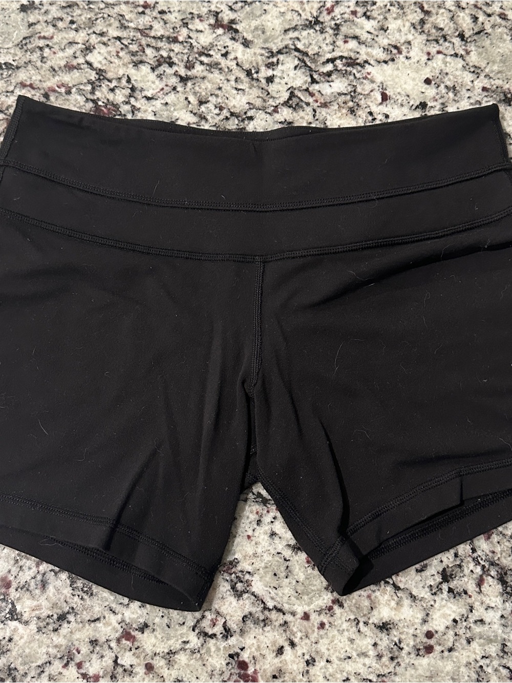 Lululemon Black Mid-Rise Athletic Shorts